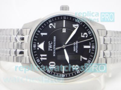 Copy IWC Pilots Mark XVIII Black Dial SS Case Watch